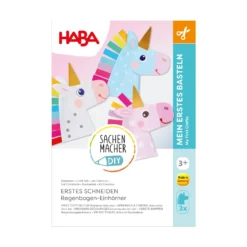 Sachenmacher Erstes Schneiden Regenbogen-Einhörner, Bastelset, ab 3 J