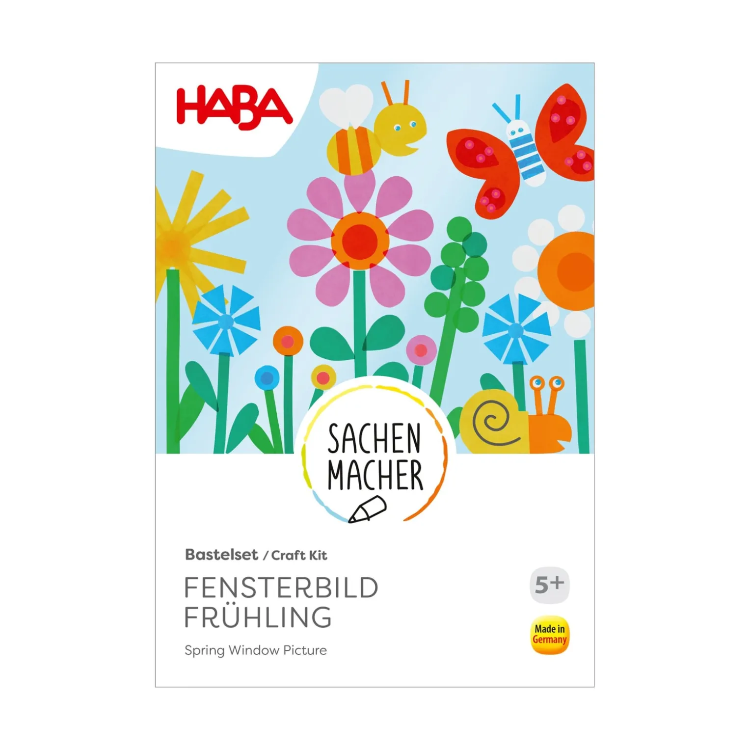 Sachenmacher Fensterbild Blumen, Bastelset, ab 5 Jahren