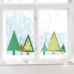 Sachenmacher Fensterbild Wald, Bastelset Weihnachten, 10 St., ab 5 J.