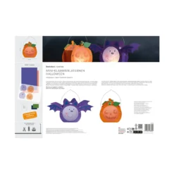 Sachenmacher Mini-Klammerlaternen Halloween, Bastelset Herbst, ab 5 J.