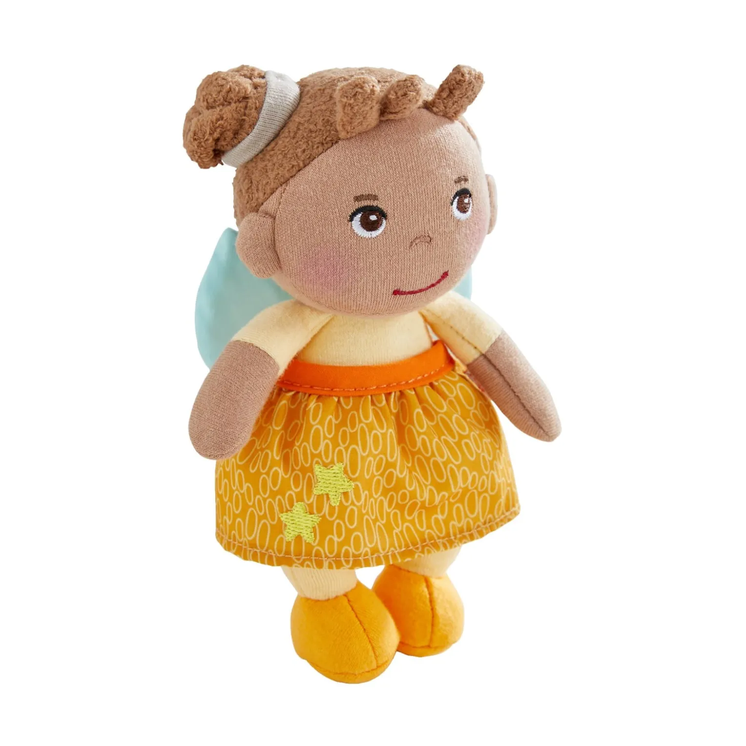 Schutzengelpuppe Holly, 15 cm, Stoffpuppe mit Flügel