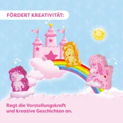 Spielkoffer, Einhorn Glitzerglück, mit 6 Holzfiguren, ab 18 Monaten