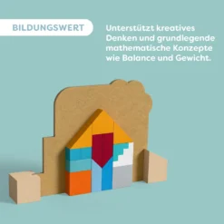 Stapel-Legespiel Bauspaß, Feinmotorik fördern, ab 3 Jahren