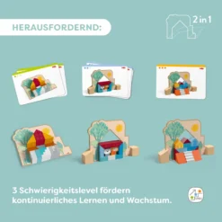 Stapel-Legespiel Bauspaß, Feinmotorik fördern, ab 3 Jahren