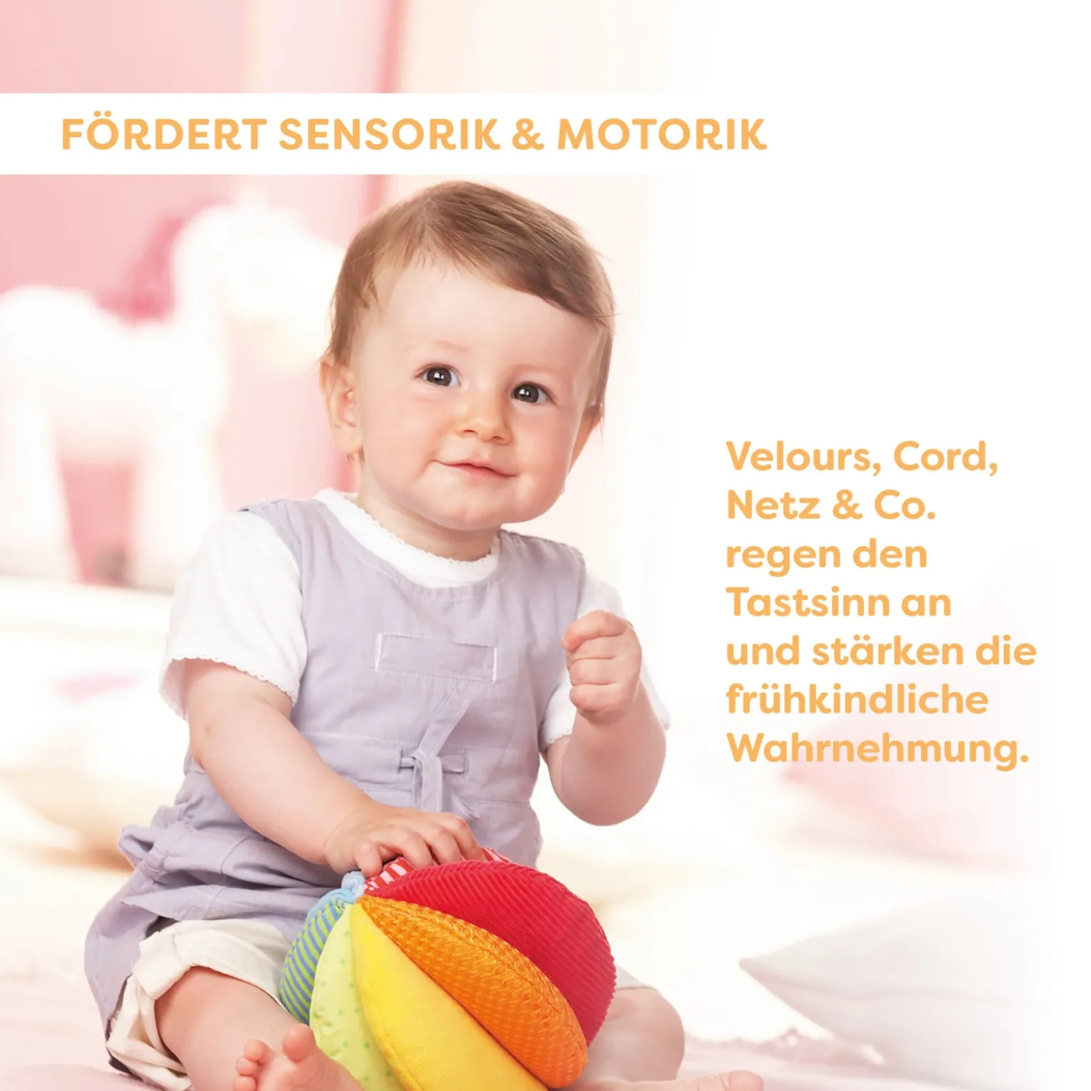 Stoffball Regenbogen