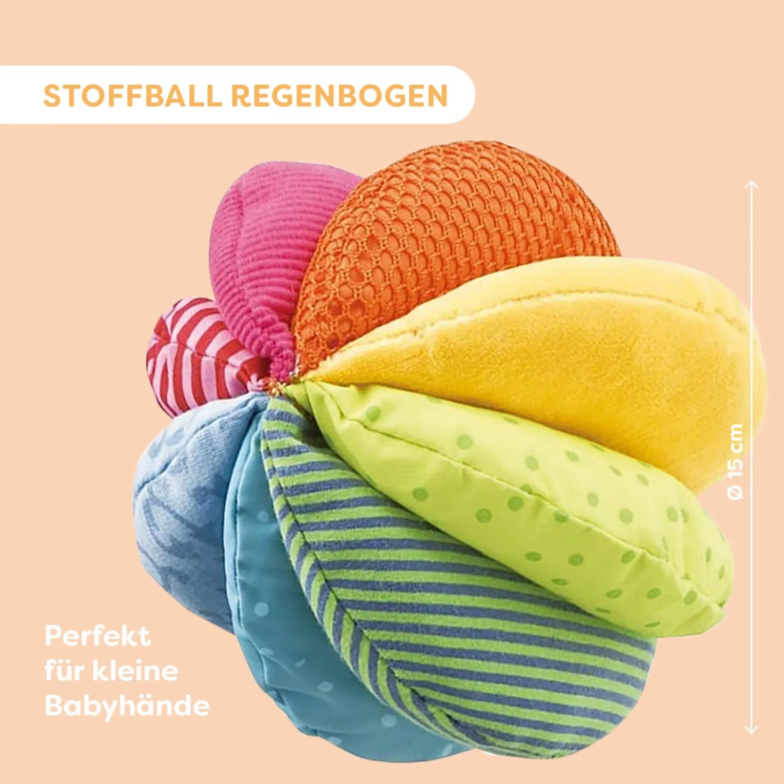 Stoffball Regenbogen