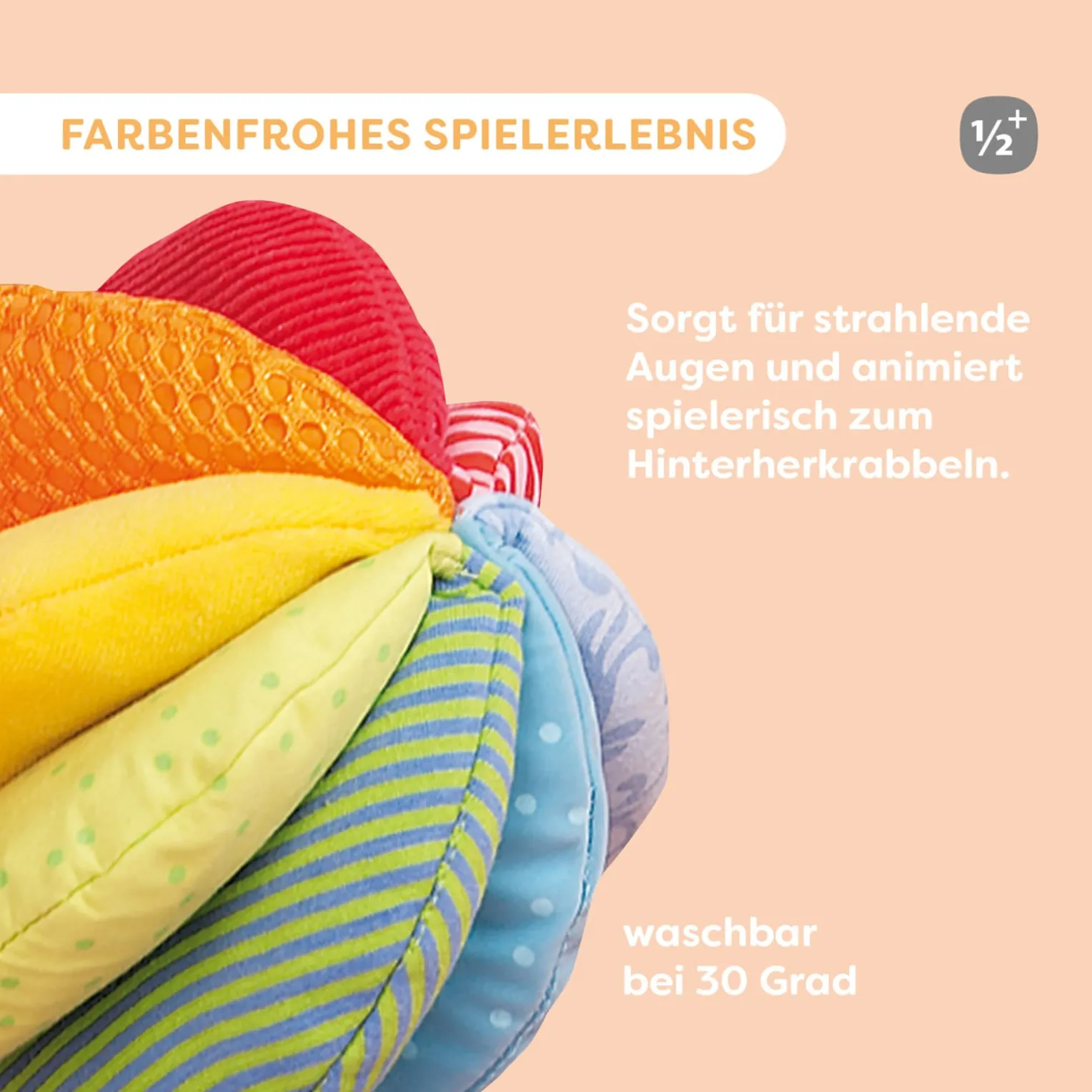 Stoffball Regenbogen
