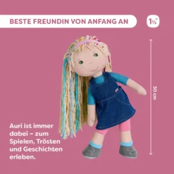 Stoffpuppe Auri, 30 cm