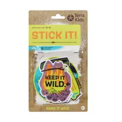 Terra Kids Adventure Sticker für Kinder, Wald- & Naturmotive, 5 Stück