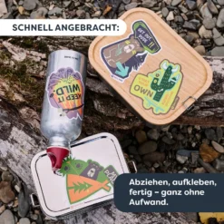 Terra Kids Adventure Sticker für Kinder, Wald- & Naturmotive, 5 Stück