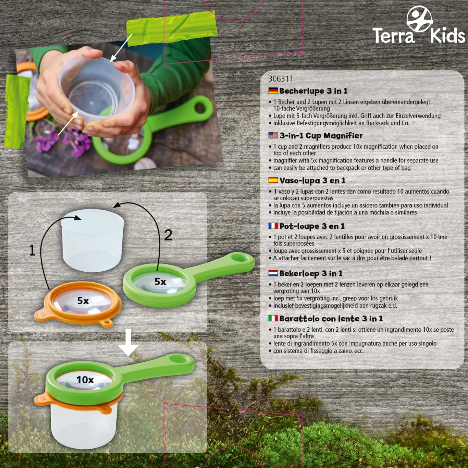 Terra Kids Becherlupe 3 in 1