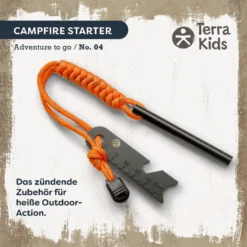 Terra Kids Feuerstahl für Kinder, Feuerstarter-Set ab 6 Jahren