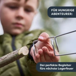 Terra Kids Grillspieß-Aufsatz für Kinder, sicheres Grillzubehör ab 4 J