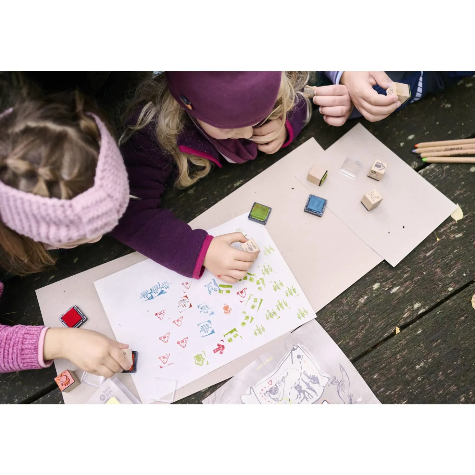 Terra Kids Kinder-Stempelset für Schatzsuche, inkl. Stempelkissen