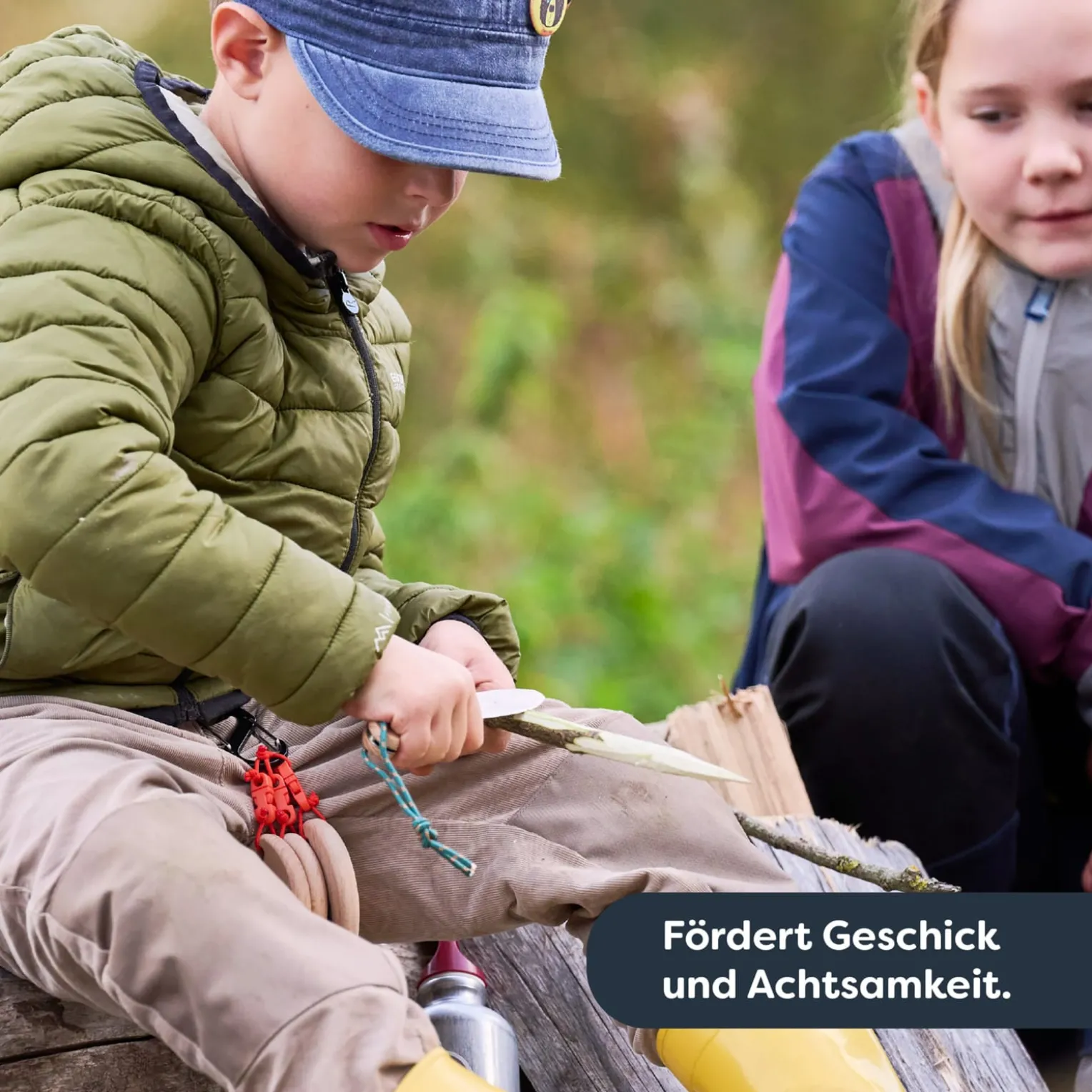 Terra Kids Kindertaschenmesser, Schnitzmesser für Kinder, ab 6 Jahren