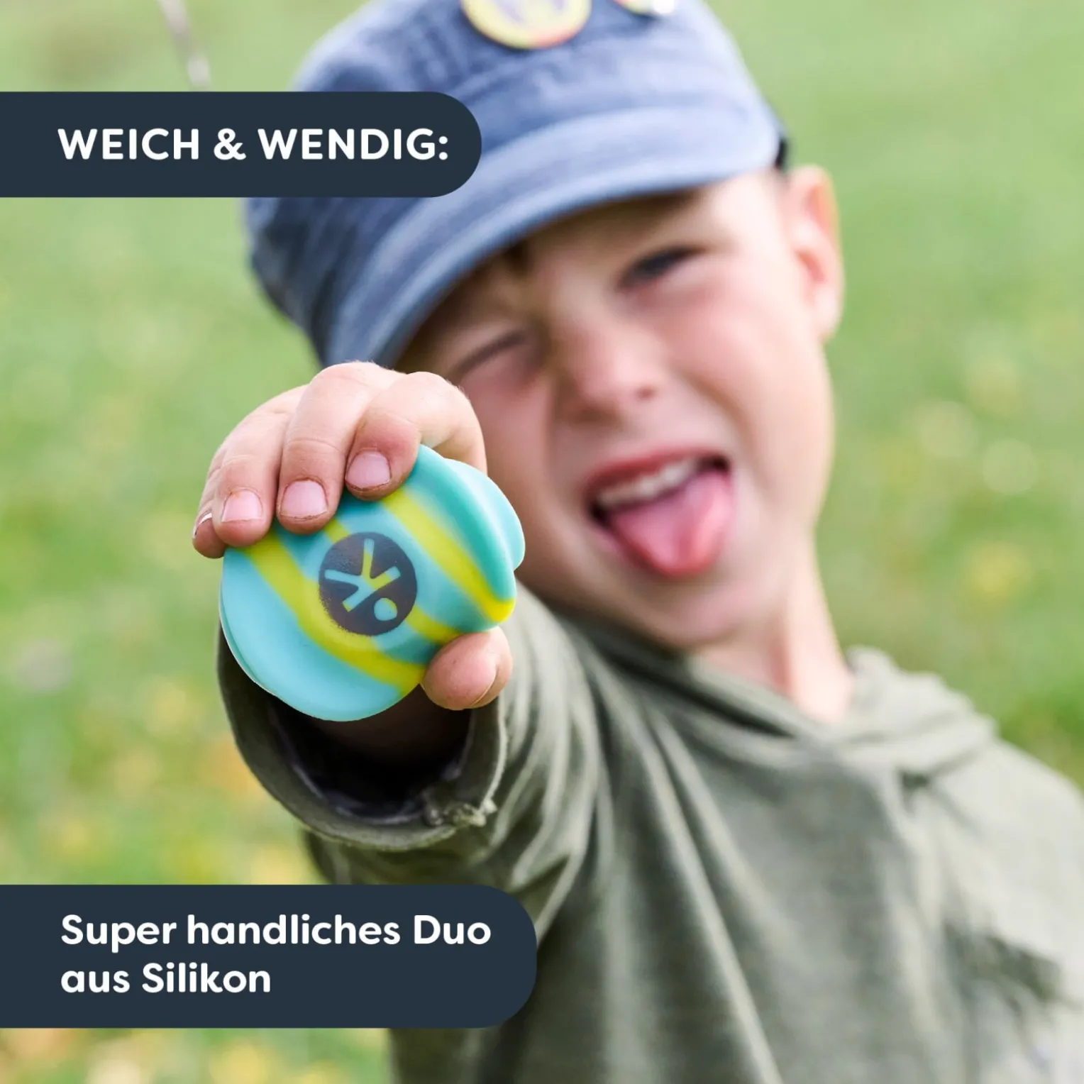 Terra Kids Pocket-Frisbee, Mini-Frisbee für Kinder, 2 Stück, ab 4