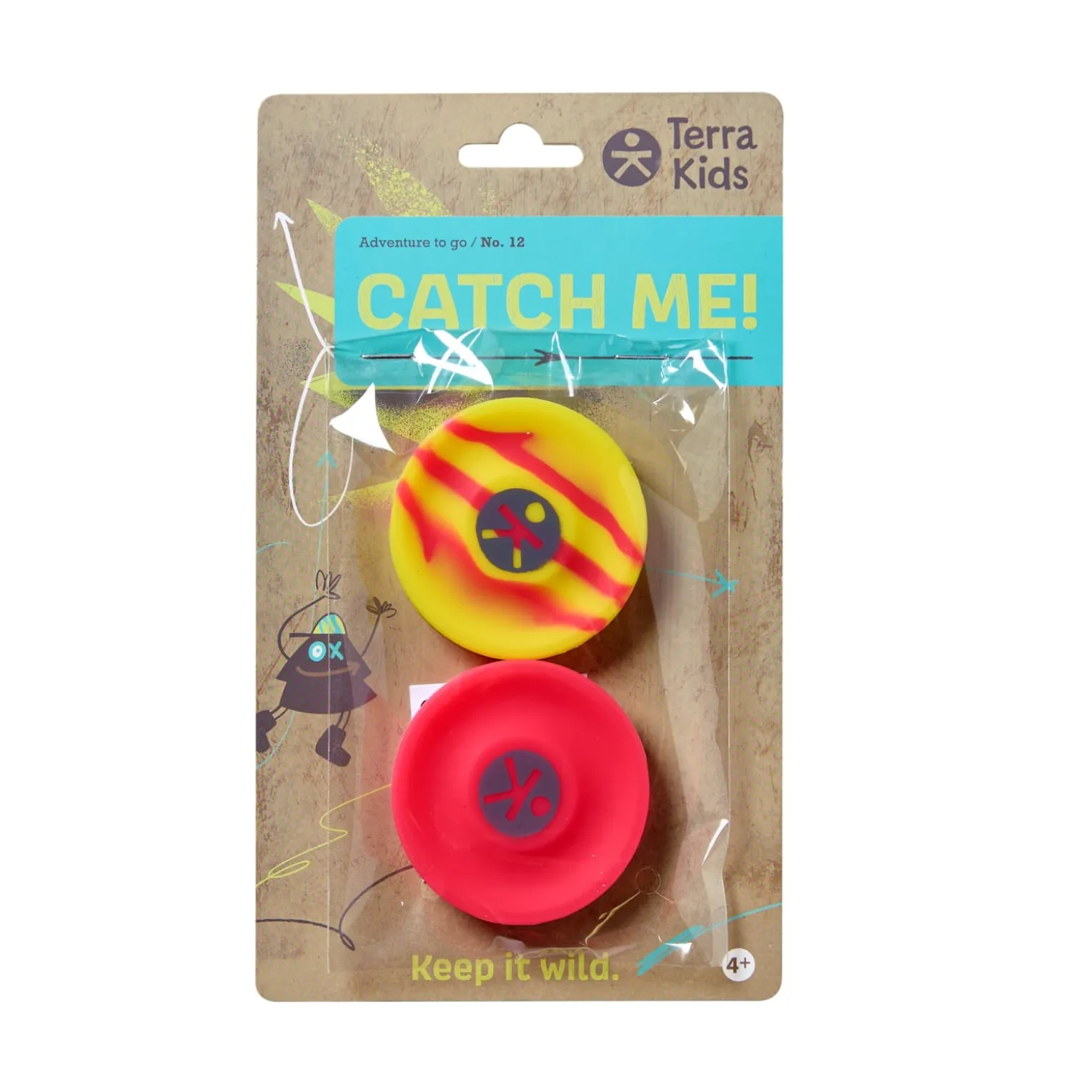 Terra Kids Pocket-Frisbee, Mini-Frisbee für Kinder, 2 Stück, ab 4