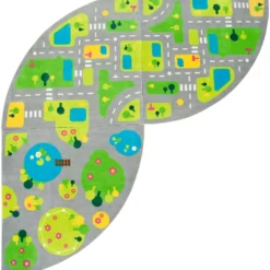 Viertelkreis-Teppich Stadt