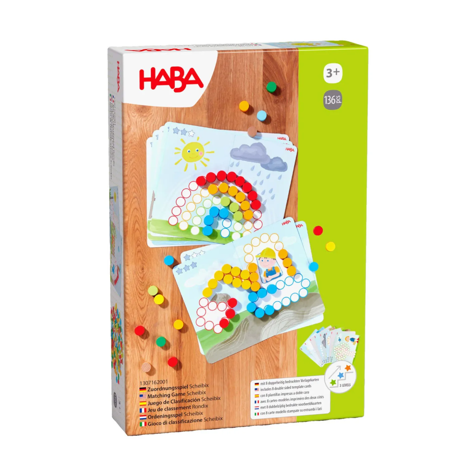 Zuordnungsspiel Scheibix, aus Holz