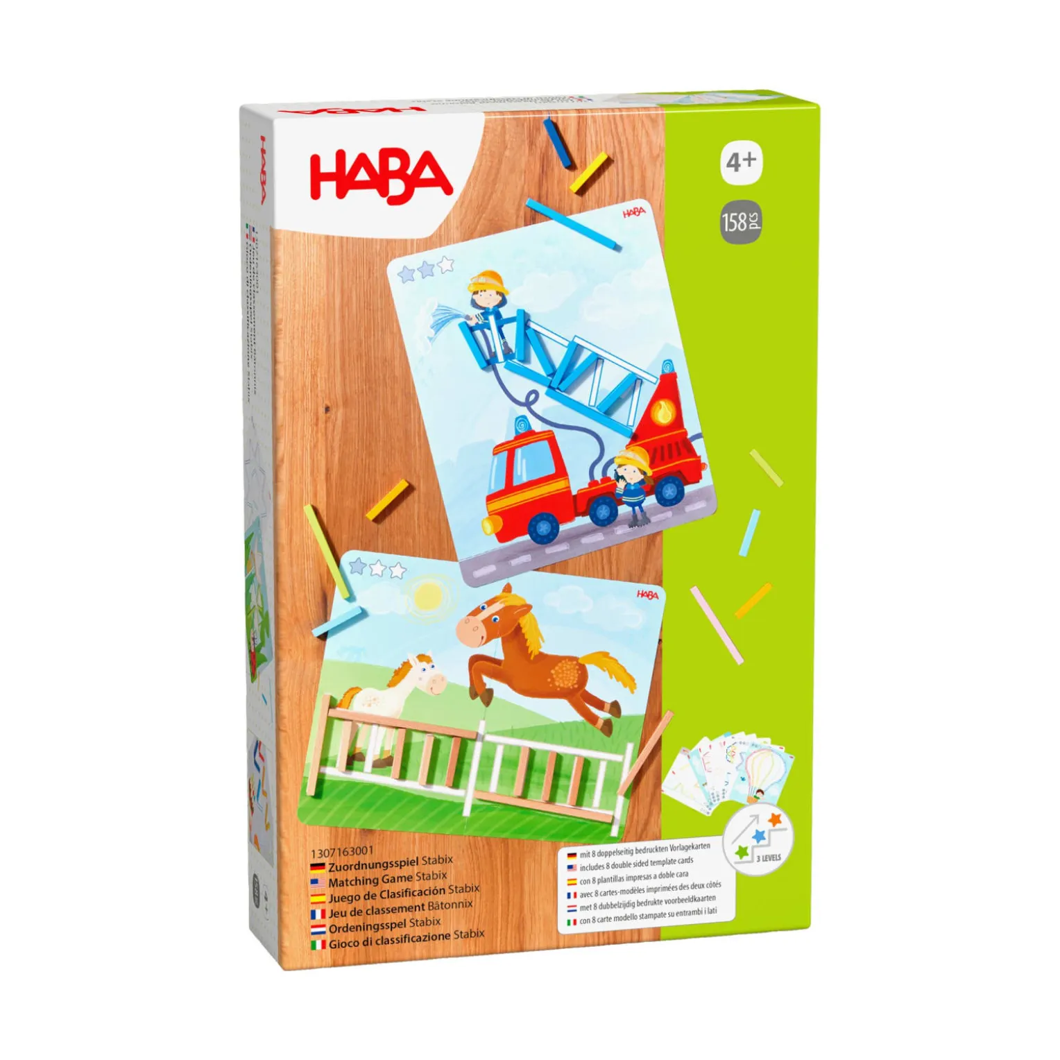 Zuordnungsspiel Stabix, aus Holz